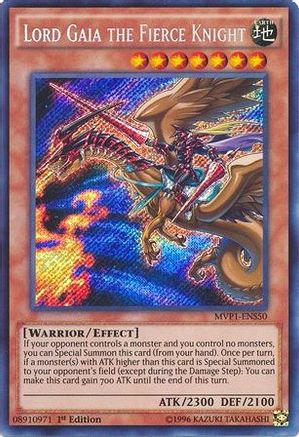 Lord Gaia the Fierce Knight (MVP1-ENS50) - The Dark Side of Dimensions Movie Pack: Secret Edition 1st Edition - Premium Yugioh Single from Konami - Just $0.51! Shop now at Game Crave Tournament Store