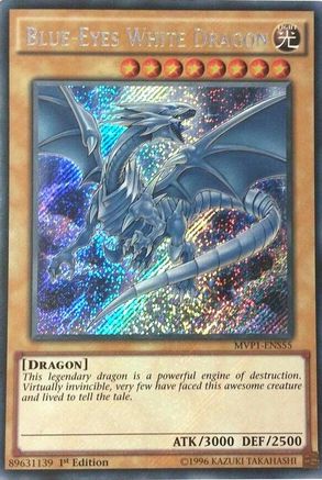 Blue-Eyes White Dragon (MVP1-ENS55) - The Dark Side of Dimensions Movie Pack: Secret Edition 1st Edition - Premium Yugioh Single from Konami - Just $10.59! Shop now at Game Crave Tournament Store