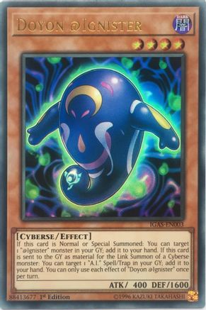 Doyon @Ignister (IGAS-EN003) - Ignition Assault Unlimited - Premium Yugioh Single from Konami - Just $0.45! Shop now at Game Crave Tournament Store