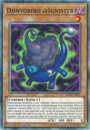 Donyoribo @Ignister (IGAS-EN007) - Ignition Assault 1st Edition - Premium Yugioh Single from Konami - Just $0.25! Shop now at Game Crave Tournament Store