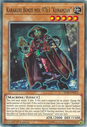 Karakuri Bonze mdl 9763 "Kunamzan" (IGAS-EN014) - Ignition Assault 1st Edition - Premium Yugioh Single from Konami - Just $0.25! Shop now at Game Crave Tournament Store