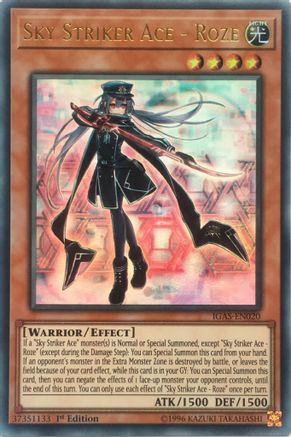Sky Striker Ace - Roze (IGAS-EN020) - Ignition Assault 1st Edition - Premium Yugioh Single from Konami - Just $0.98! Shop now at Game Crave Tournament Store