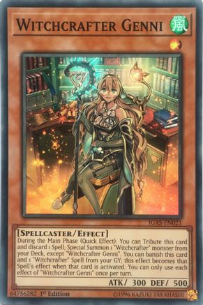 Witchcrafter Genni (IGAS-EN021) - Ignition Assault Unlimited - Premium Yugioh Single from Konami - Just $0.25! Shop now at Game Crave Tournament Store
