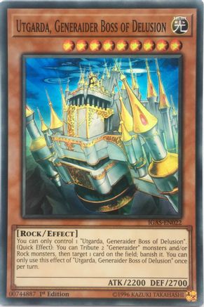 Utgarda, Generaider Boss of Delusion (IGAS-EN022) - Ignition Assault 1st Edition - Premium Yugioh Single from Konami - Just $0.25! Shop now at Game Crave Tournament Store