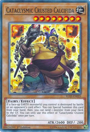 Cataclysmic Crusted Calcifida (IGAS-EN025) - Ignition Assault 1st Edition - Premium Yugioh Single from Konami - Just $0.25! Shop now at Game Crave Tournament Store