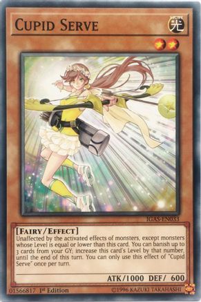 Cupid Serve (IGAS-EN033) - Ignition Assault Unlimited - Premium Yugioh Single from Konami - Just $0.25! Shop now at Game Crave Tournament Store