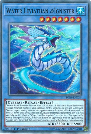 Water Leviathan @Ignister (IGAS-EN034) - Ignition Assault 1st Edition - Premium Yugioh Single from Konami - Just $0.25! Shop now at Game Crave Tournament Store