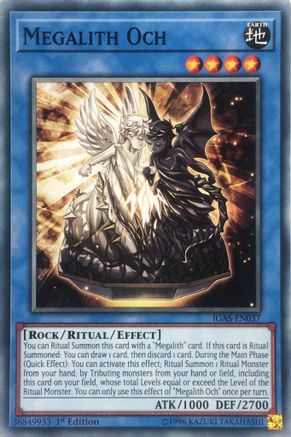 Megalith Och (IGAS-EN037) - Ignition Assault 1st Edition - Premium Yugioh Single from Konami - Just $0.25! Shop now at Game Crave Tournament Store
