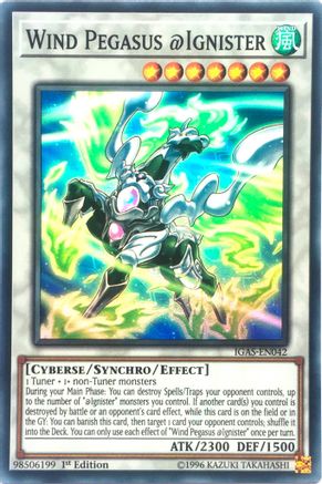 Wind Pegasus @Ignister (IGAS-EN042) - Ignition Assault Unlimited - Premium Yugioh Single from Konami - Just $0.50! Shop now at Game Crave Tournament Store