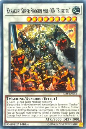 Karakuri Super Shogun mdl 00N "Bureibu" (IGAS-EN043) - Ignition Assault Unlimited - Premium Yugioh Single from Konami - Just $0.25! Shop now at Game Crave Tournament Store