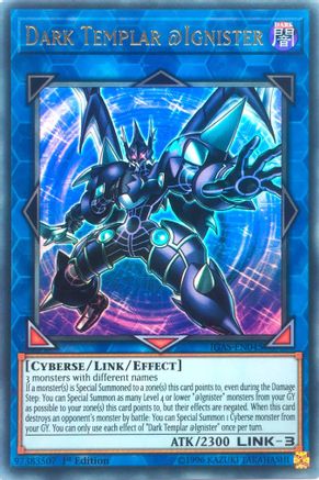 Dark Templar @Ignister (IGAS-EN045) - Ignition Assault Unlimited - Premium Yugioh Single from Konami - Just $0.74! Shop now at Game Crave Tournament Store