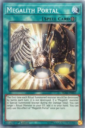 Megalith Portal (IGAS-EN057) - Ignition Assault 1st Edition - Premium Yugioh Single from Konami - Just $0.25! Shop now at Game Crave Tournament Store