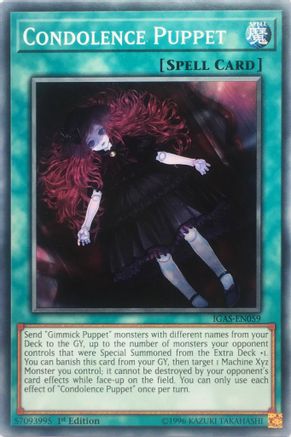Condolence Puppet (IGAS-EN059) - Ignition Assault Unlimited - Premium Yugioh Single from Konami - Just $0.46! Shop now at Game Crave Tournament Store