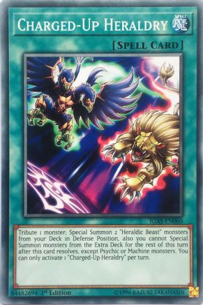 Charged-Up Heraldry (IGAS-EN060) - Ignition Assault Unlimited - Premium Yugioh Single from Konami - Just $0.25! Shop now at Game Crave Tournament Store