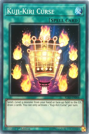 Kuji-Kiri Curse (IGAS-EN066) - Ignition Assault 1st Edition - Premium Yugioh Single from Konami - Just $0.25! Shop now at Game Crave Tournament Store