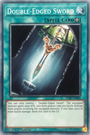 Double-Edged Sword (IGAS-EN068) - Ignition Assault Unlimited - Premium Yugioh Single from Konami - Just $0.25! Shop now at Game Crave Tournament Store