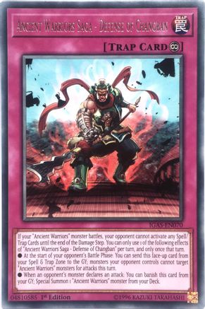Ancient Warriors Saga - Defense of Changban (IGAS-EN070) - Ignition Assault 1st Edition - Premium Yugioh Single from Konami - Just $0.23! Shop now at Game Crave Tournament Store