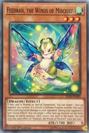Feedran, the Winds of Mischief (IGAS-EN082) - Ignition Assault Unlimited - Premium Yugioh Single from Konami - Just $0.25! Shop now at Game Crave Tournament Store