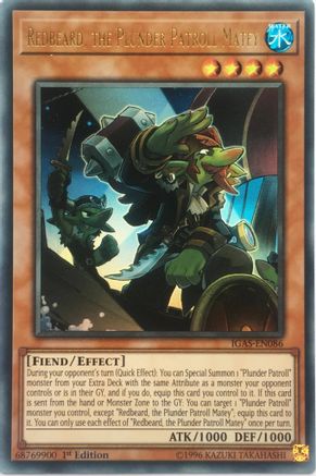 Redbeard, the Plunder Patroll Matey (IGAS-EN086) - Ignition Assault Unlimited - Premium Yugioh Single from Konami - Just $0.64! Shop now at Game Crave Tournament Store