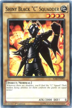 Shiny Black "C" Squadder (IGAS-EN092) - Ignition Assault Unlimited - Premium Yugioh Single from Konami - Just $0.25! Shop now at Game Crave Tournament Store