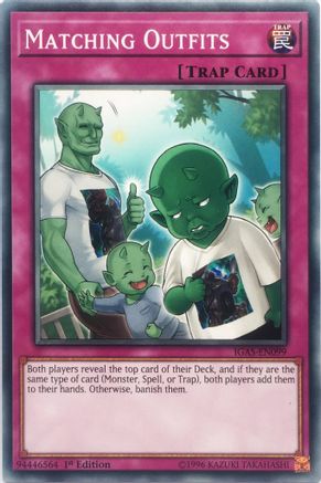 Matching Outfits (IGAS-EN099) - Ignition Assault Unlimited - Premium Yugioh Single from Konami - Just $0.25! Shop now at Game Crave Tournament Store