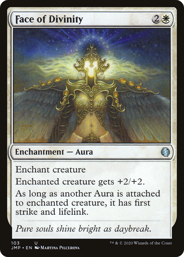 Face of Divinity (JMP-103) - Jumpstart - Premium MTG Single from Wizards of the Coast - Just $0.25! Shop now at Game Crave Tournament Store