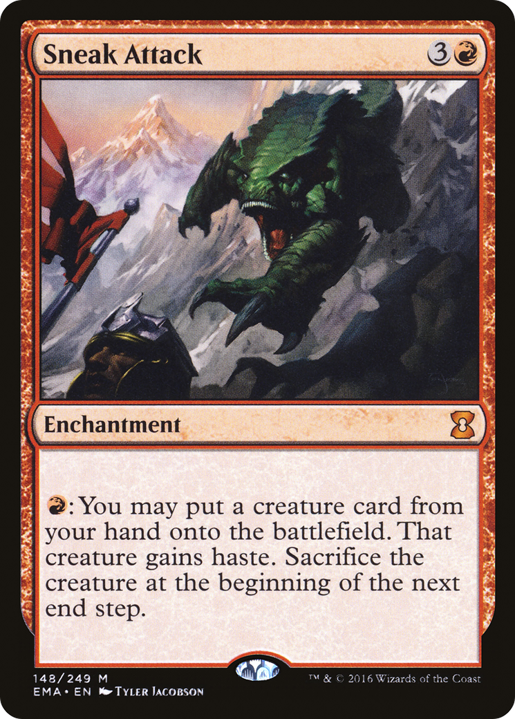 Sneak Attack (EMA-148) - Eternal Masters - Premium MTG Single from Wizards of the Coast - Just $1.15! Shop now at Game Crave Tournament Store