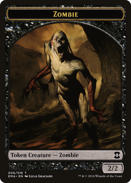 Zombie (TEMA-006) - Eternal Masters Tokens - Premium MTG Single from Wizards of the Coast - Just $0.08! Shop now at Game Crave Tournament Store