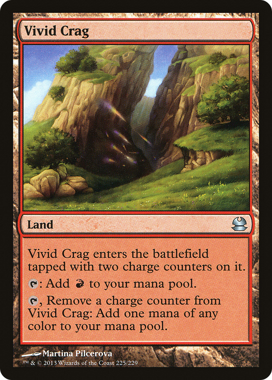 Vivid Crag (MMA-225) - Modern Masters - Premium MTG Single from Wizards of the Coast - Just $0.09! Shop now at Game Crave Tournament Store