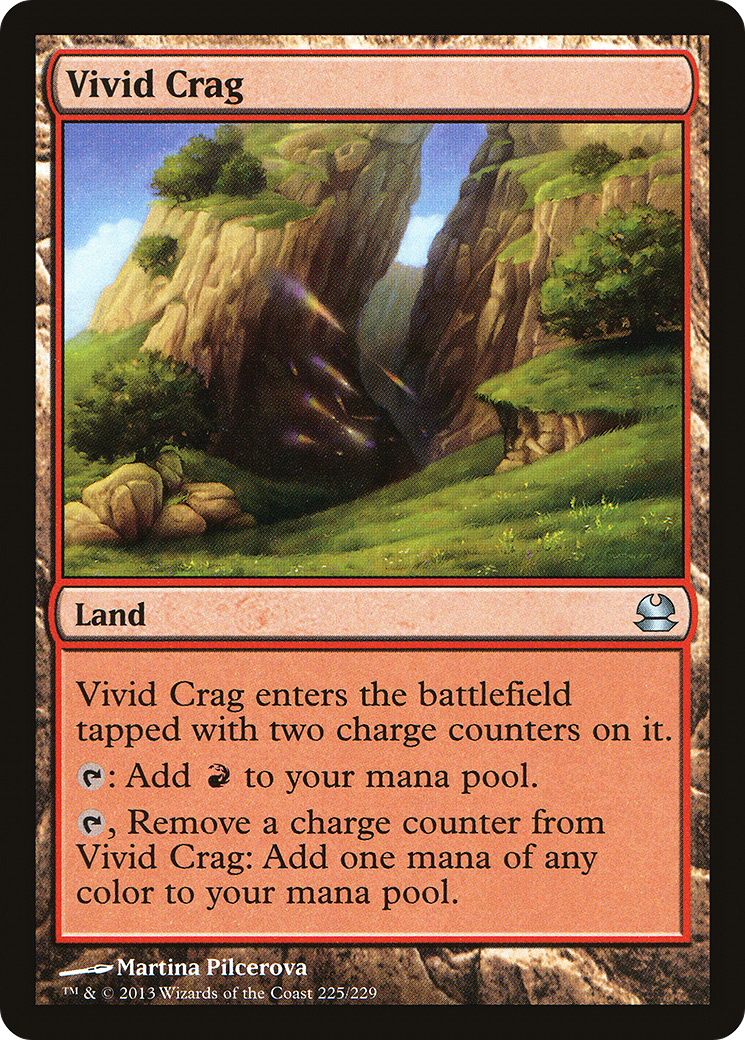 Vivid Crag (MMA-225) - Modern Masters Foil - Premium MTG Single from Wizards of the Coast - Just $0.19! Shop now at Game Crave Tournament Store