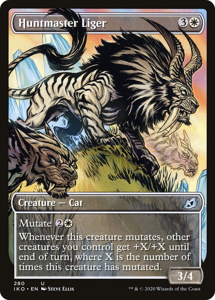 Huntmaster Liger (IKO-280) - Ikoria: Lair of Behemoths: (Showcase) Foil - Premium MTG Single from Wizards of the Coast - Just $0.08! Shop now at Game Crave Tournament Store