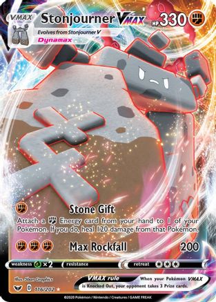 Stonjourner VMAX 116/202 - Sword & Shield Holofoil - Premium Pokemon Single from Nintendo - Just $0.75! Shop now at Game Crave Tournament Store