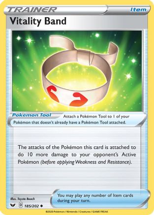 Vitality Band 185/202 - Sword & Shield - Premium Pokemon Single from Nintendo - Just $0.25! Shop now at Game Crave Tournament Store