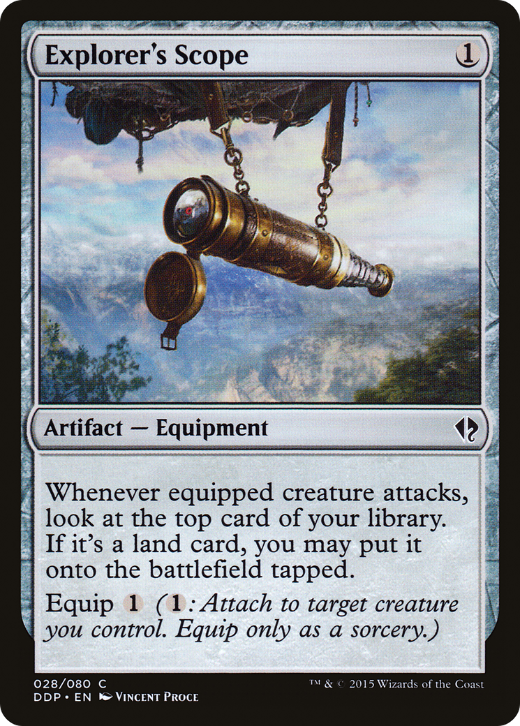 Explorer's Scope (DDP-028) - Duel Decks: Zendikar vs. Eldrazi - Premium MTG Single from Wizards of the Coast - Just $0.08! Shop now at Game Crave Tournament Store