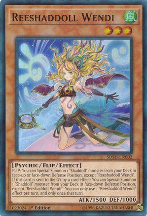 Reeshaddoll Wendi (SDSH-EN002) - Structure Deck: Shaddoll Showdown 1st Edition - Premium Yugioh Single from Konami - Just $0.25! Shop now at Game Crave Tournament Store