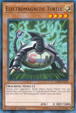 Electromagnetic Turtle (SDSH-EN019) - Structure Deck: Shaddoll Showdown Unlimited - Premium Yugioh Single from Konami - Just $0.26! Shop now at Game Crave Tournament Store