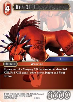 Red XIII (OPUS XI) Foil - Premium Final Fantasy Single from Opus XI - Just $0.95! Shop now at Game Crave Tournament Store