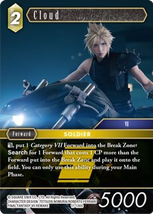 Cloud - 11-136S (OPUS XI) Foil - Premium Final Fantasy Single from Opus XI - Just $8.29! Shop now at Game Crave Tournament Store