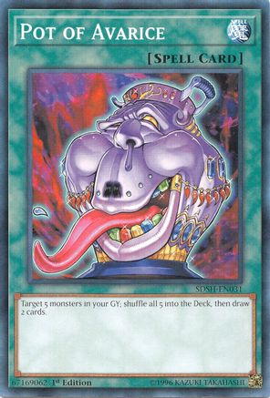 Pot of Avarice (SDSH-EN031) - Structure Deck: Shaddoll Showdown 1st Edition - Premium Yugioh Single from Konami - Just $0.81! Shop now at Game Crave Tournament Store