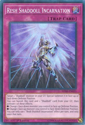 Resh Shaddoll Incarnation (SDSH-EN033) - Structure Deck: Shaddoll Showdown 1st Edition - Premium Yugioh Single from Konami - Just $0.26! Shop now at Game Crave Tournament Store