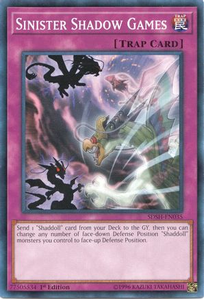 Sinister Shadow Games (SDSH-EN035) - Structure Deck: Shaddoll Showdown Unlimited - Premium Yugioh Single from Konami - Just $0.27! Shop now at Game Crave Tournament Store