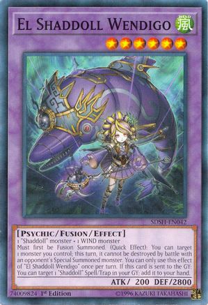 El Shaddoll Wendigo (SDSH-EN042) - Structure Deck: Shaddoll Showdown Unlimited - Premium Yugioh Single from Konami - Just $0.25! Shop now at Game Crave Tournament Store