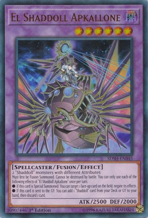 El Shaddoll Apkallone (SDSH-EN045) - Structure Deck: Shaddoll Showdown 1st Edition - Premium Yugioh Single from Konami - Just $0.31! Shop now at Game Crave Tournament Store