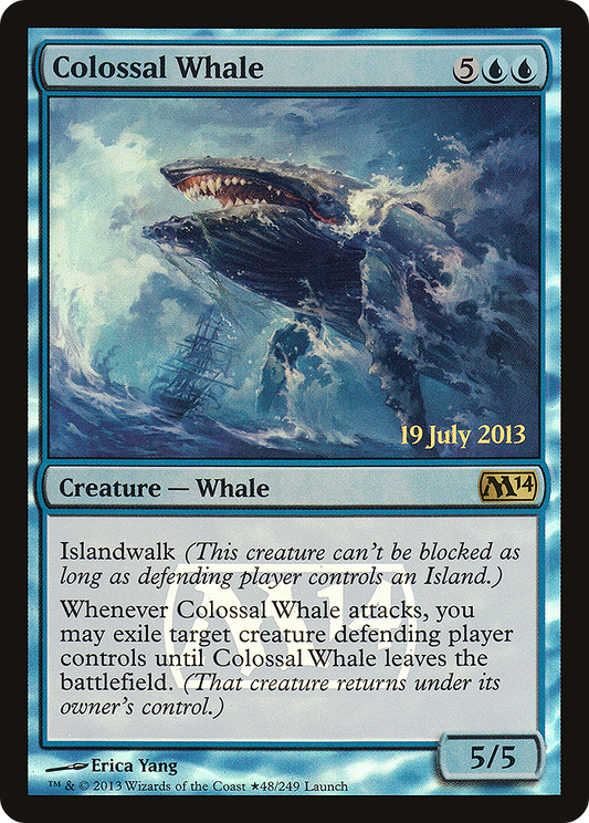 Colossal Whale (PM14-48★) - Magic 2014 Promos Foil - Premium MTG Single from Wizards of the Coast - Just $0.27! Shop now at Game Crave Tournament Store