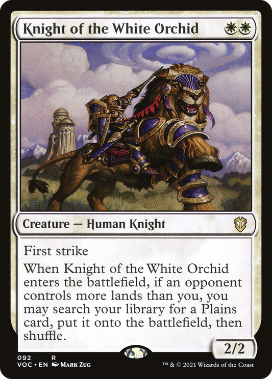 Knight of the White Orchid (VOC-092) - Crimson Vow Commander - Premium MTG Single from Wizards of the Coast - Just $1.42! Shop now at Game Crave Tournament Store