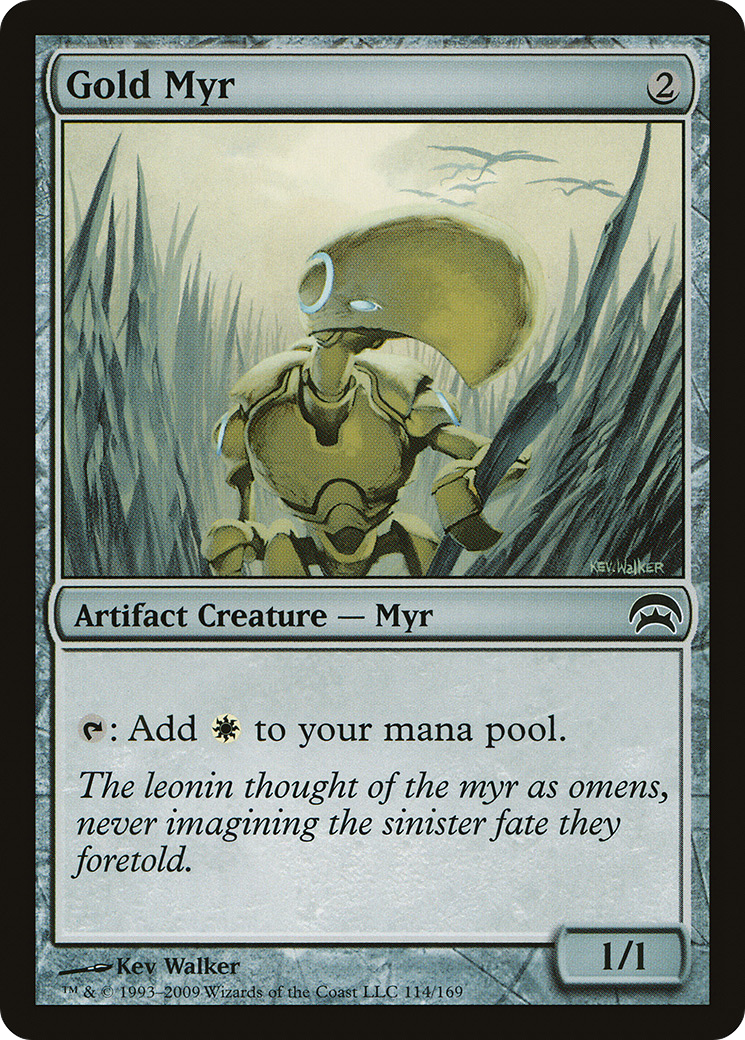 Gold Myr (HOP-114) - Planechase - Premium MTG Single from Wizards of the Coast - Just $0.13! Shop now at Game Crave Tournament Store