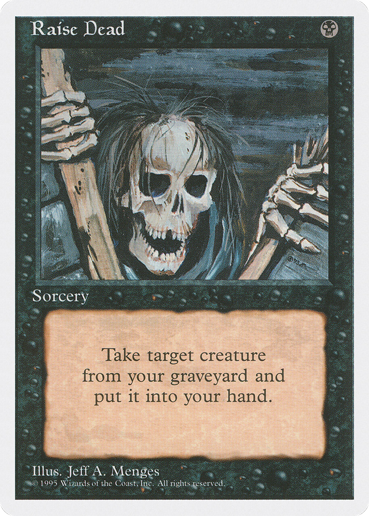 Raise Dead (4ED-156) - Fourth Edition - Premium MTG Single from Wizards of the Coast - Just $0.08! Shop now at Game Crave Tournament Store