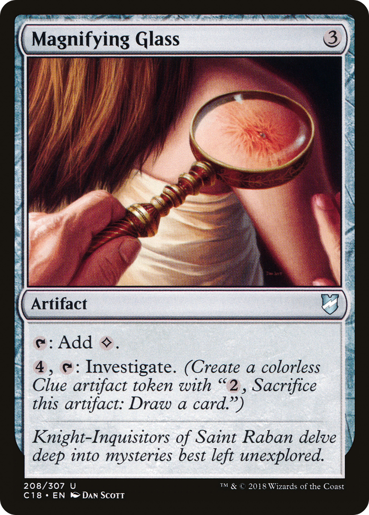 Magnifying Glass (C18-208) - Commander 2018 - Premium MTG Single from Wizards of the Coast - Just $0.08! Shop now at Game Crave Tournament Store