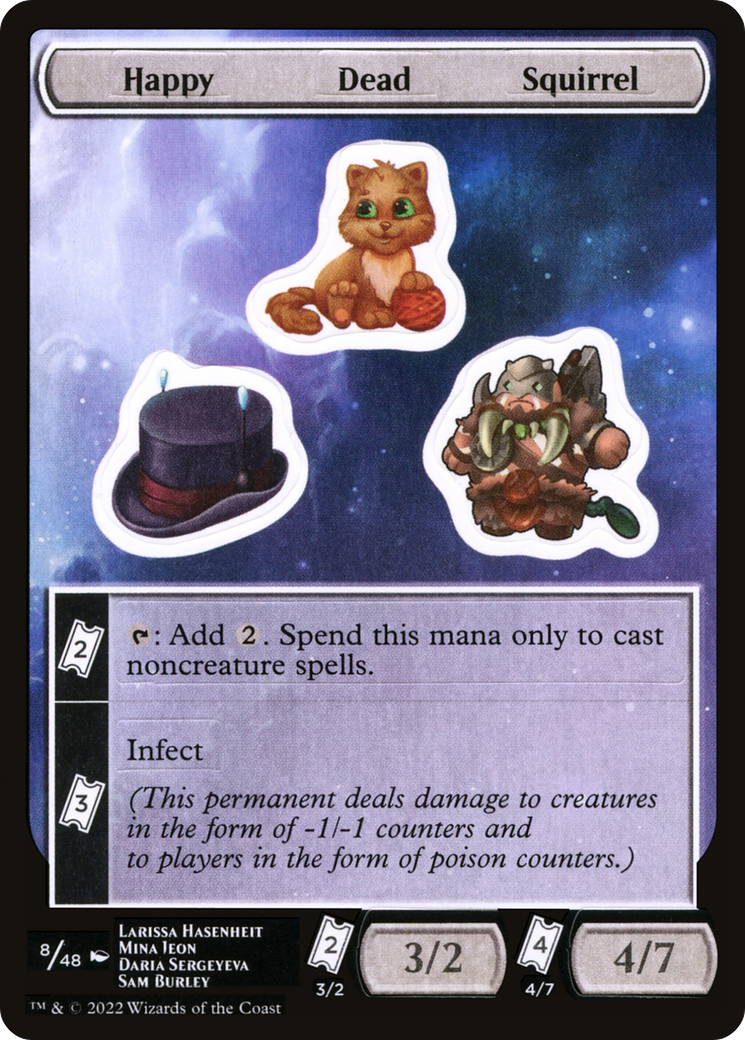 Happy Dead Squirrel (SUNF-008) - Unfinity Sticker Sheets - Premium MTG Single from Wizards of the Coast - Just $0.23! Shop now at Game Crave Tournament Store