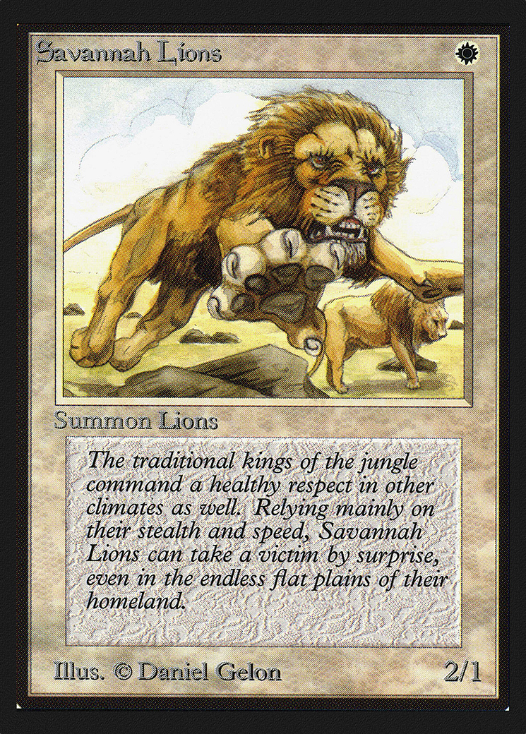 Savannah Lions (CEI-039) - Intl. Collectors' Edition - Premium MTG Single from Wizards of the Coast - Just $8.76! Shop now at Game Crave Tournament Store